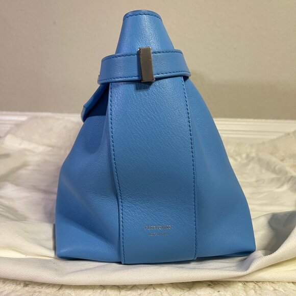 Ferragamo Large Hug Soft Crossbody Bag in Azur (bright blue), silver hardware - Picture 5 of 12